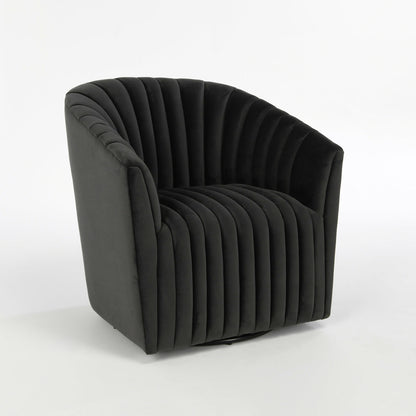 Arline Swivel Accent Chair- Gray - Chapin Furniture