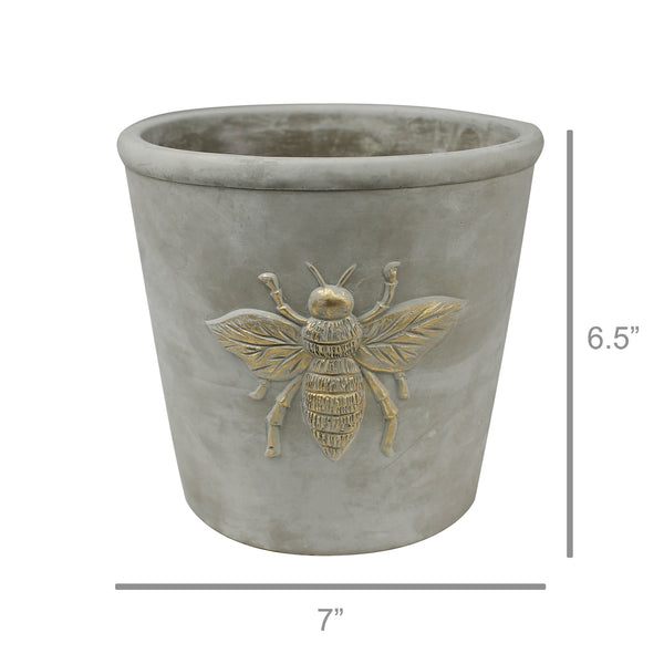 Bee Cachepot, Cement - Chapin Furniture