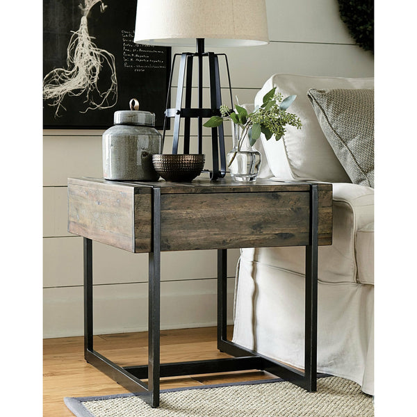 Modern Timber Rectangular Drawer End Table - Chapin Furniture