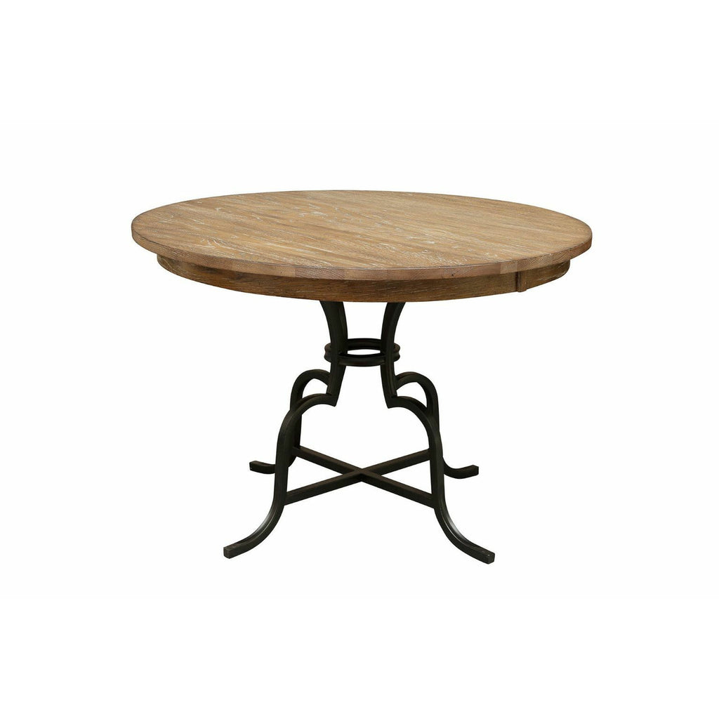 Nook Round Counter Height Dining Table With Metal Base- Multiple Finishes, Multiple Sizes - Chapin Furniture