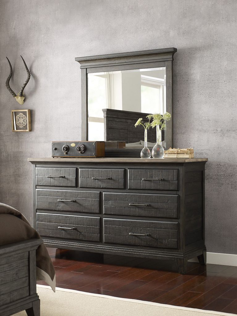 Plank Road Farmstead Dresser- Charcoal - Chapin Furniture