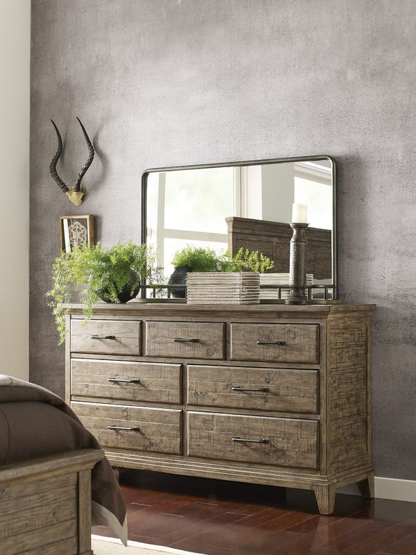 Plank Road Westwood Landscape Mirror- Stone - Chapin Furniture