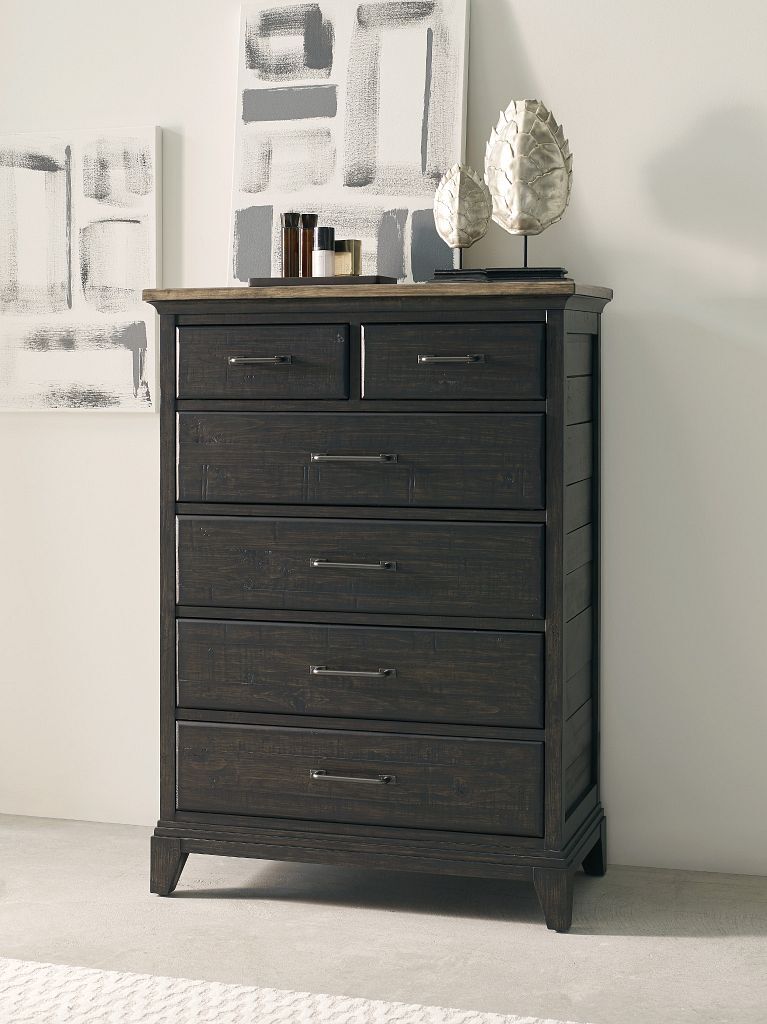 Plank Road Devine Drawer Chest- Charcoal - Chapin Furniture