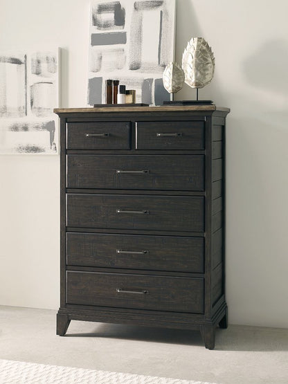 Plank Road Devine Drawer Chest- Charcoal - Chapin Furniture