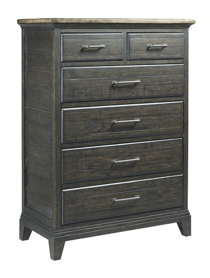 Plank Road Devine Drawer Chest- Charcoal - Chapin Furniture