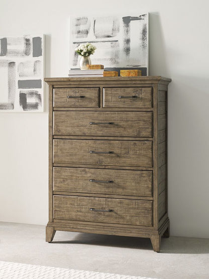 Plank Road Devine Drawer Chest- Stone - Chapin Furniture