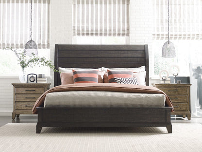 Plank Road Eastburn Sleigh Bed- Queen - Chapin Furniture
