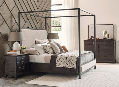 Plank Road Blair Nightstand- Charcoal - Chapin Furniture