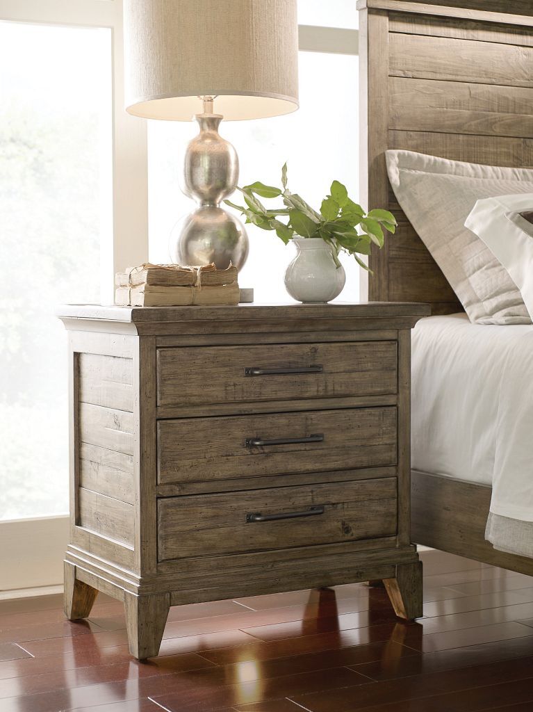 Plank Road Blair Nightstand- Stone - Chapin Furniture