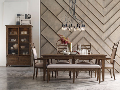 Plank Road Rankin Bench- Stone - Chapin Furniture