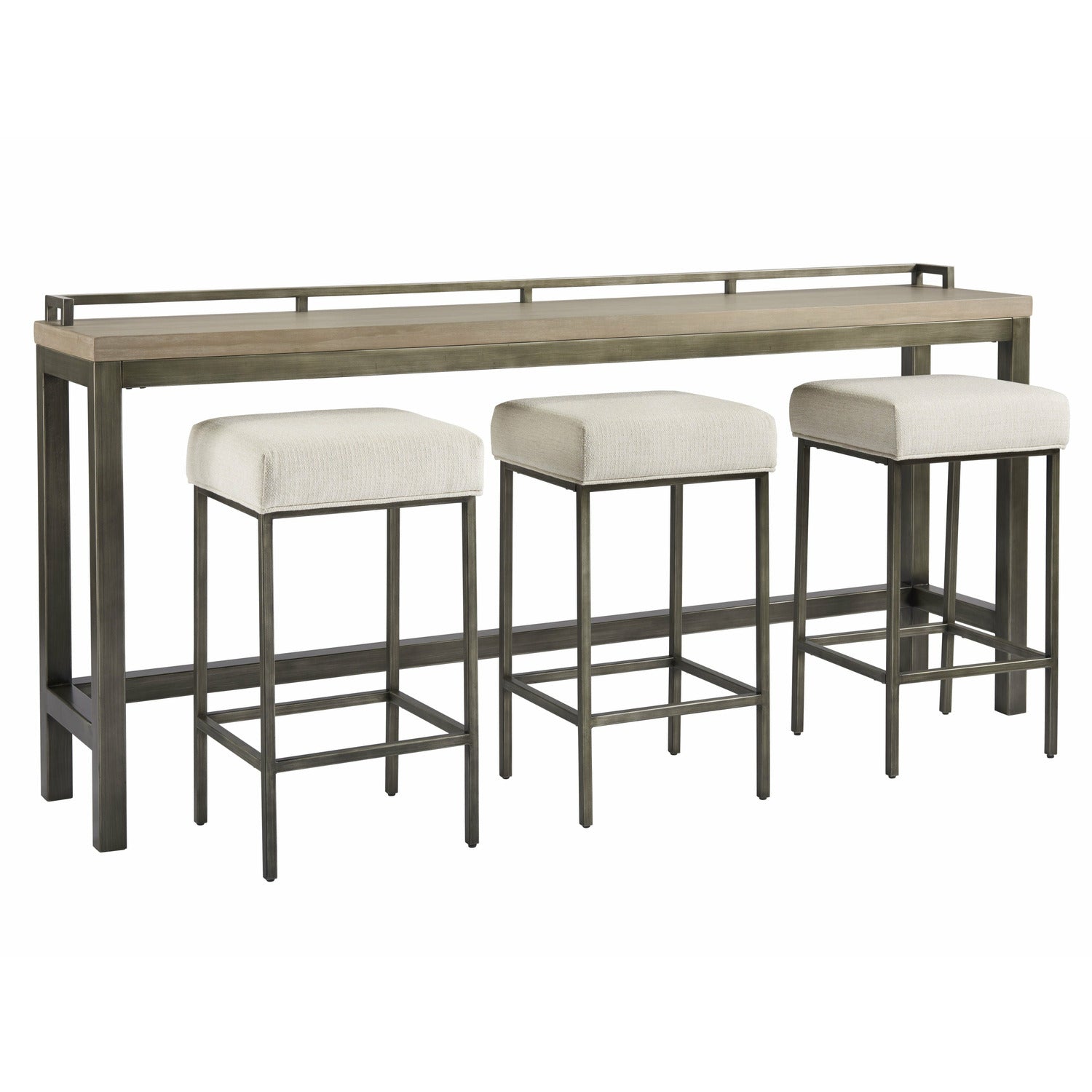Mitchell Console Table With 3 Stools - Chapin Furniture