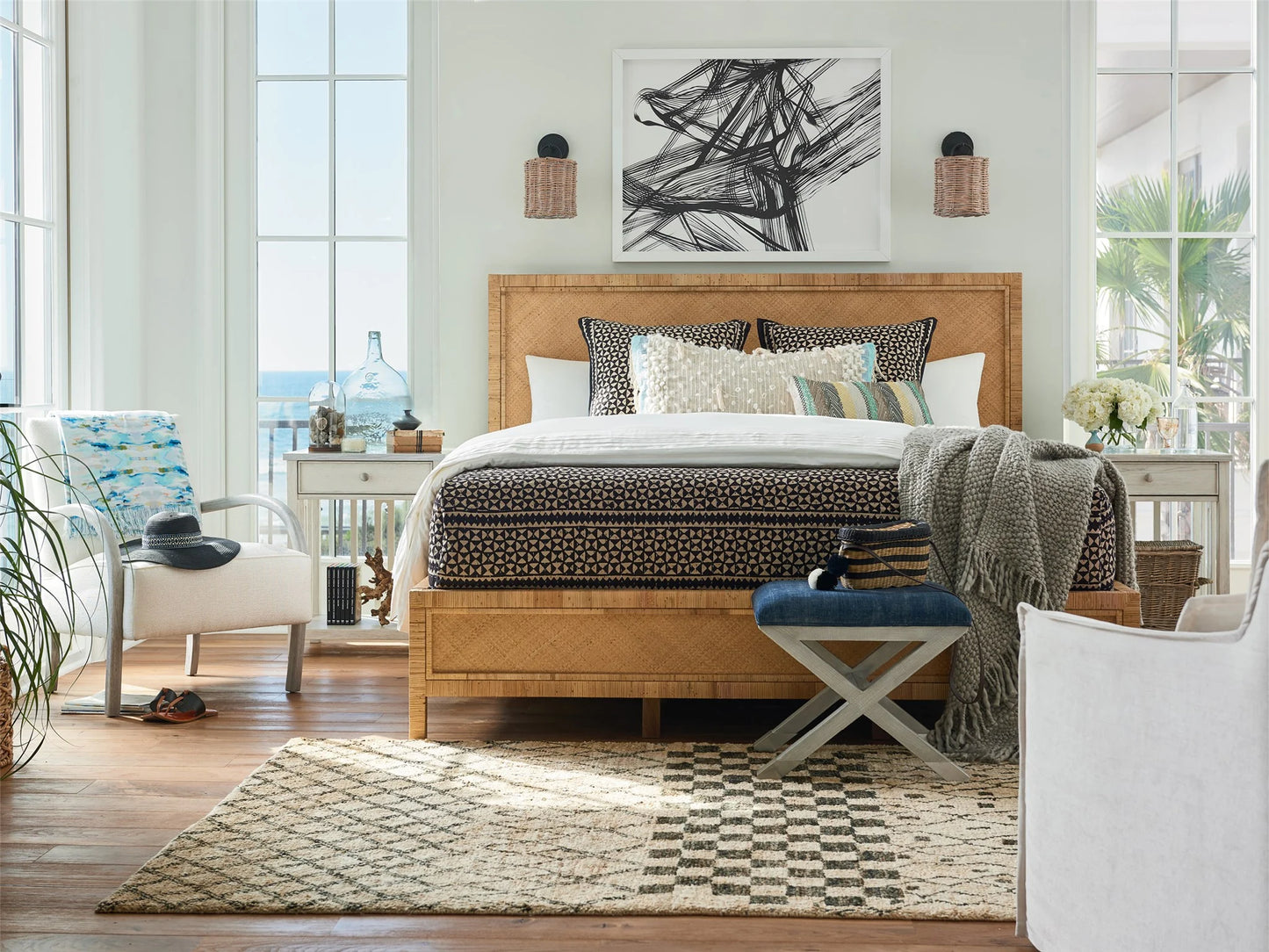 Escape Coastal Living Bedside Table With Stone Top - Chapin Furniture