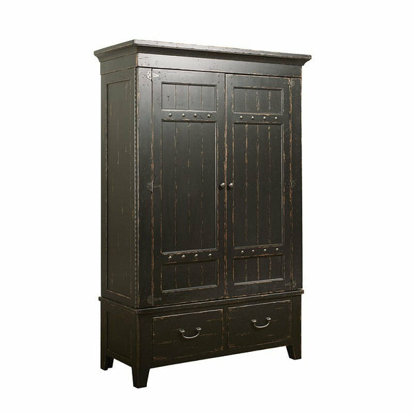 Mill House Simmons Armoire- Anvil Finish - Chapin Furniture