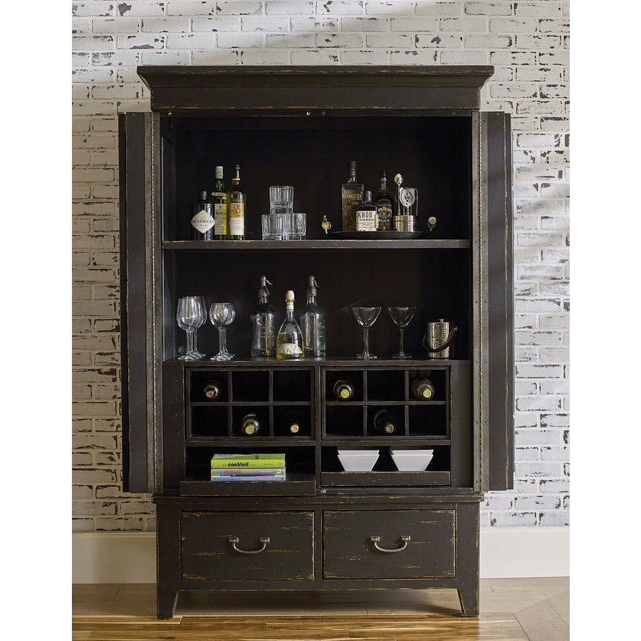 Mill House Simmons Armoire- Anvil Finish - Chapin Furniture