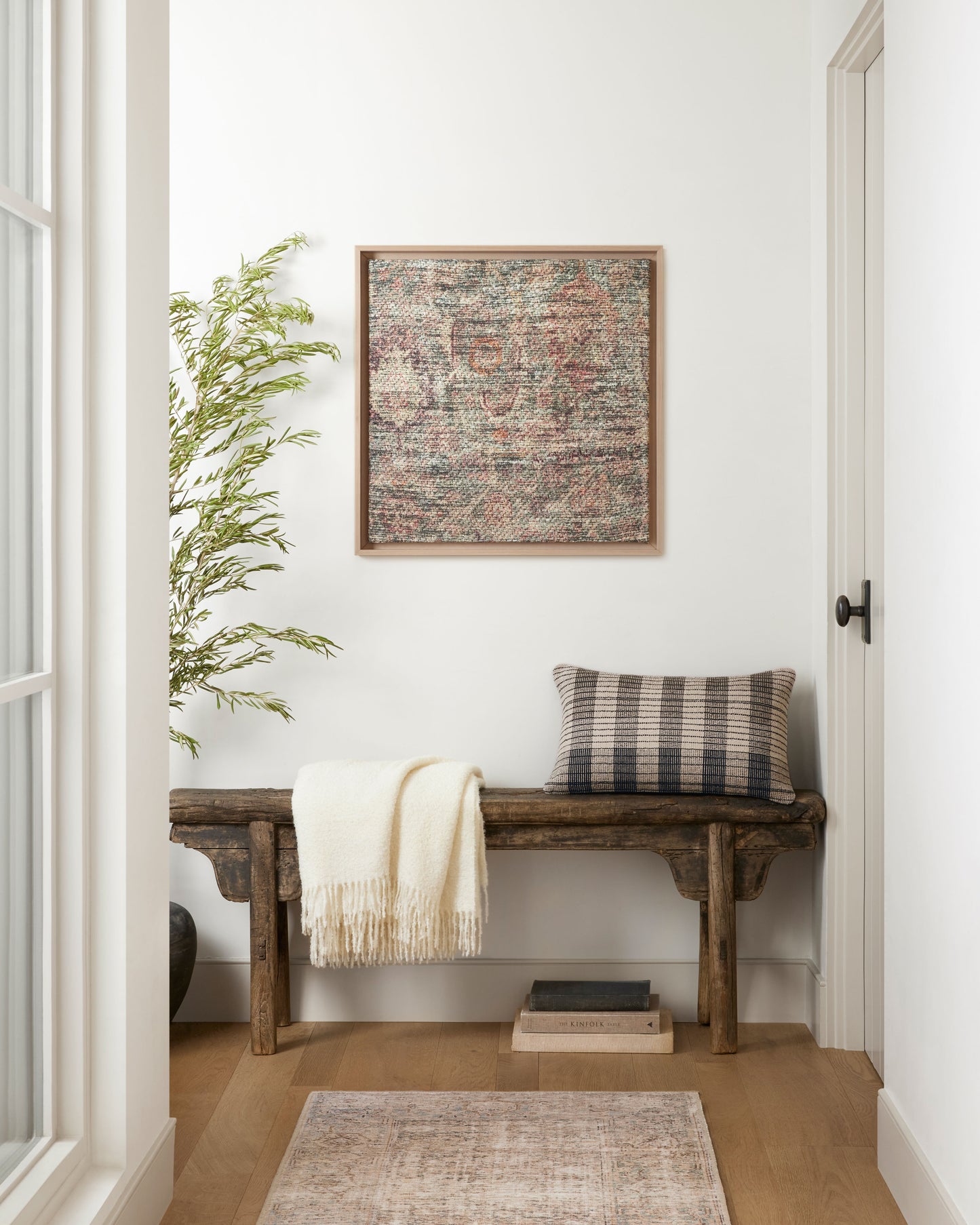 Amber Lewis x Loloi Palermo Rust / Multi 2'-2" X 2'-2" Wall Art - Chapin Furniture