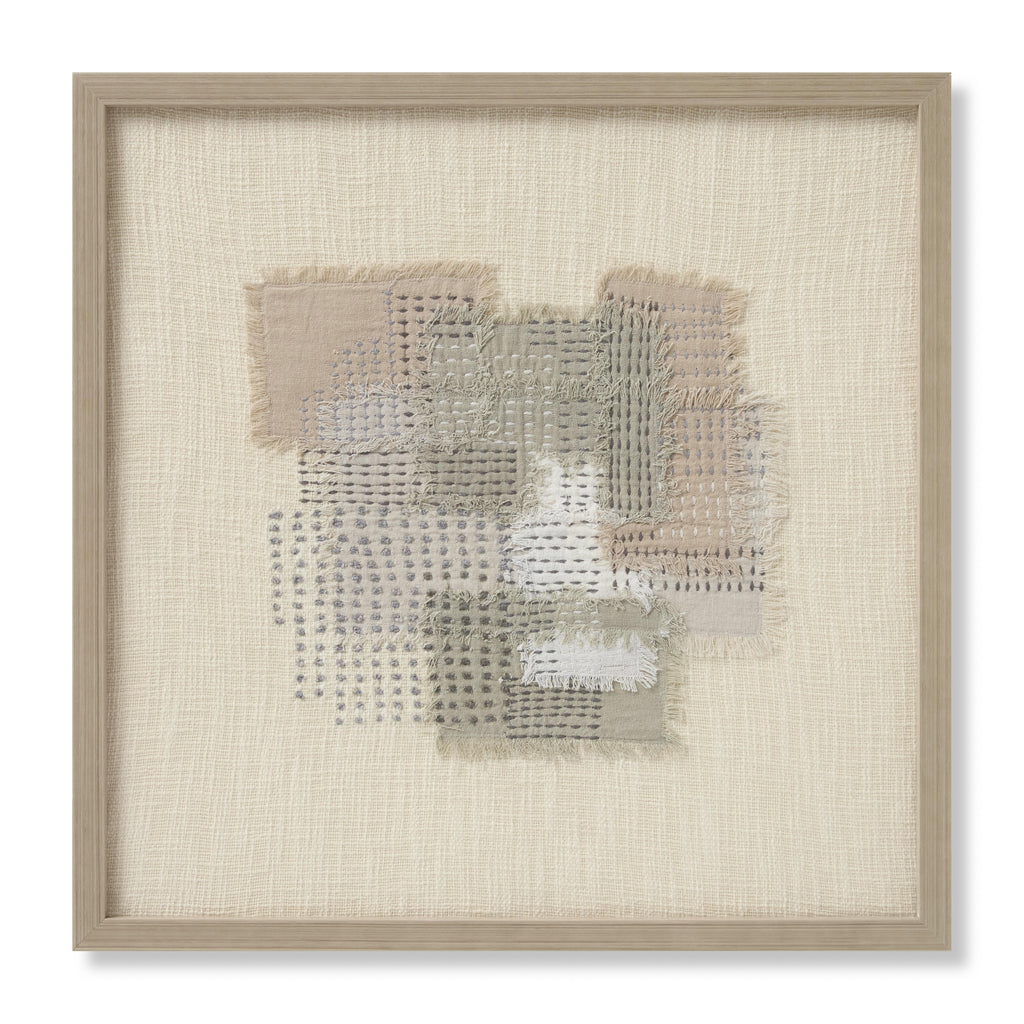 Amber Lewis x Loloi Bluff Beige / Grey 2'-2" X 2'-2" Wall Art - Chapin Furniture