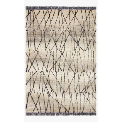 Chris Loves Julia Alice Cream/Charcoal Rug - Chapin Furniture