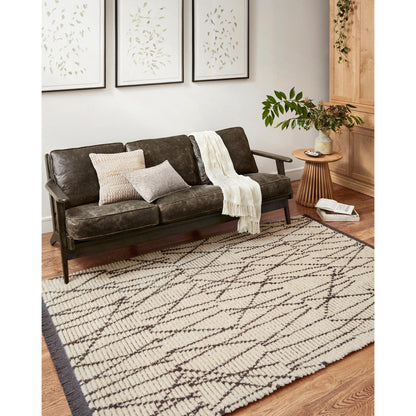 Chris Loves Julia Alice Cream/Charcoal Rug - Chapin Furniture