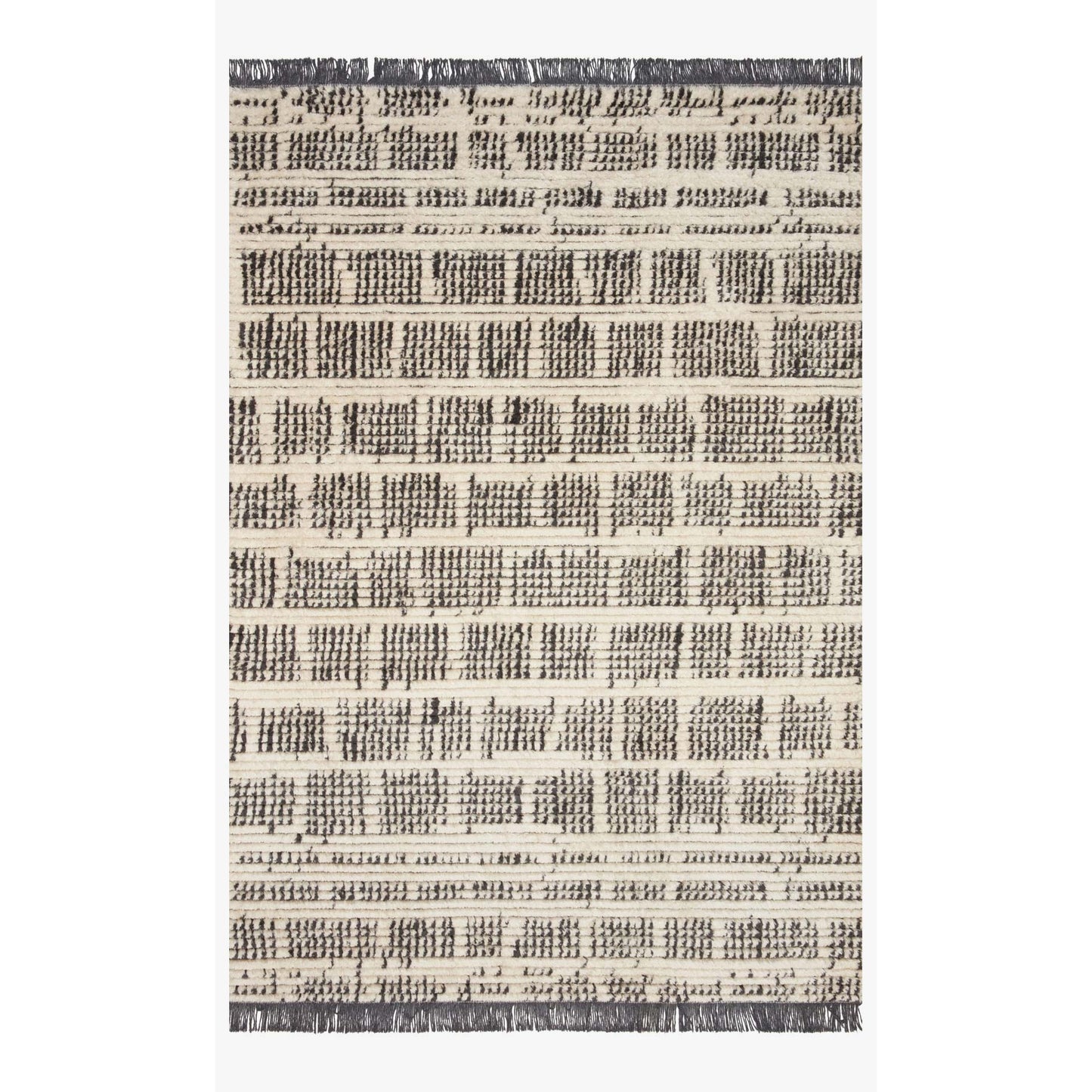 Chris Loves Julia Alice Cream/Charcoal Rug - Chapin Furniture