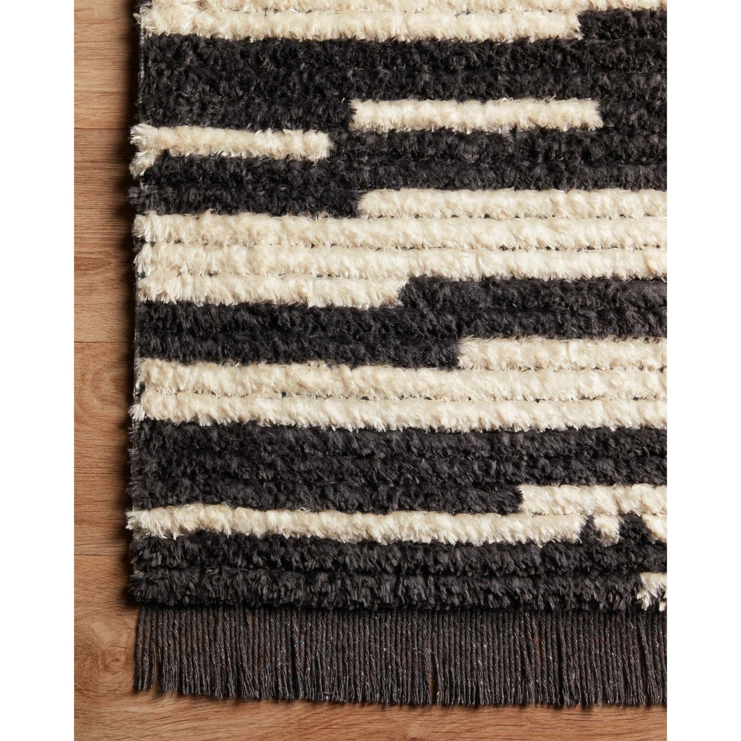 Chris Loves Julia Alice Cream/Charcoal Rug - Chapin Furniture