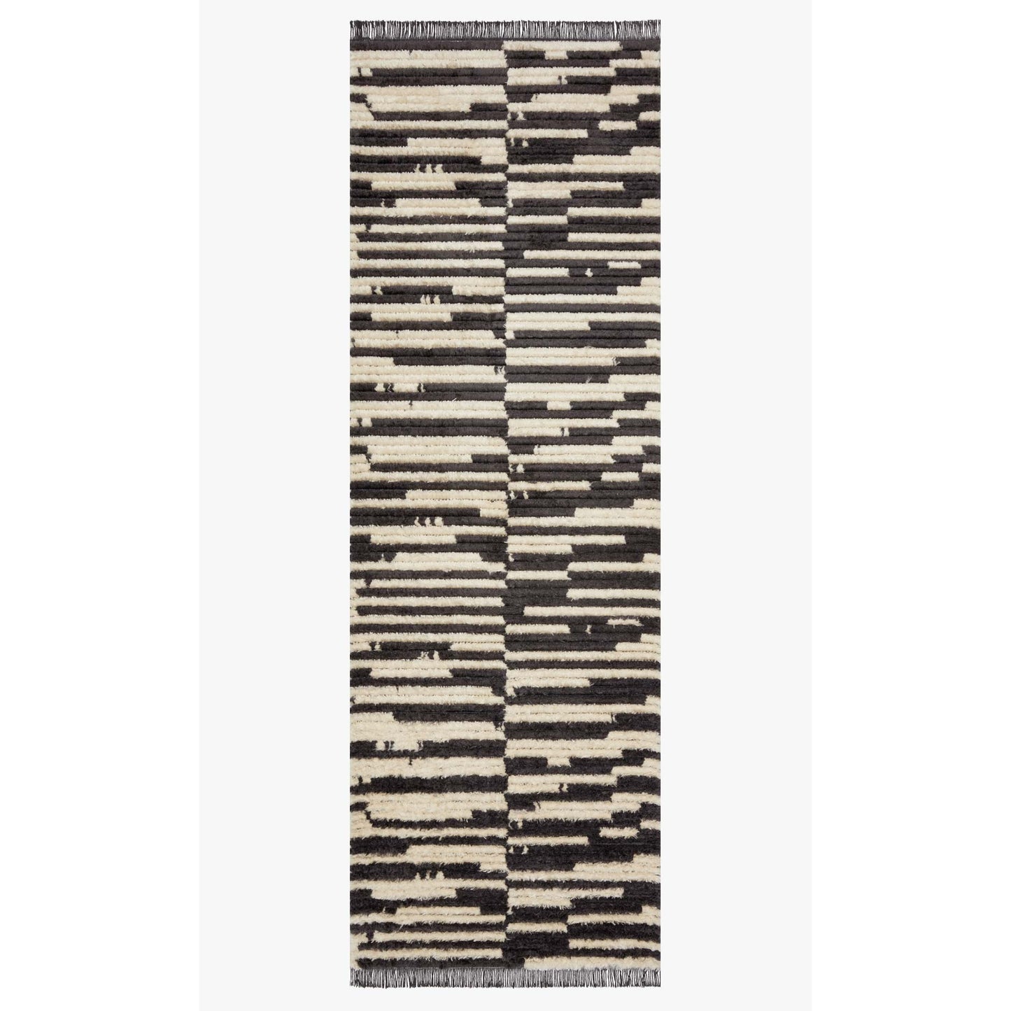 Chris Loves Julia Alice Cream/Charcoal Rug - Chapin Furniture