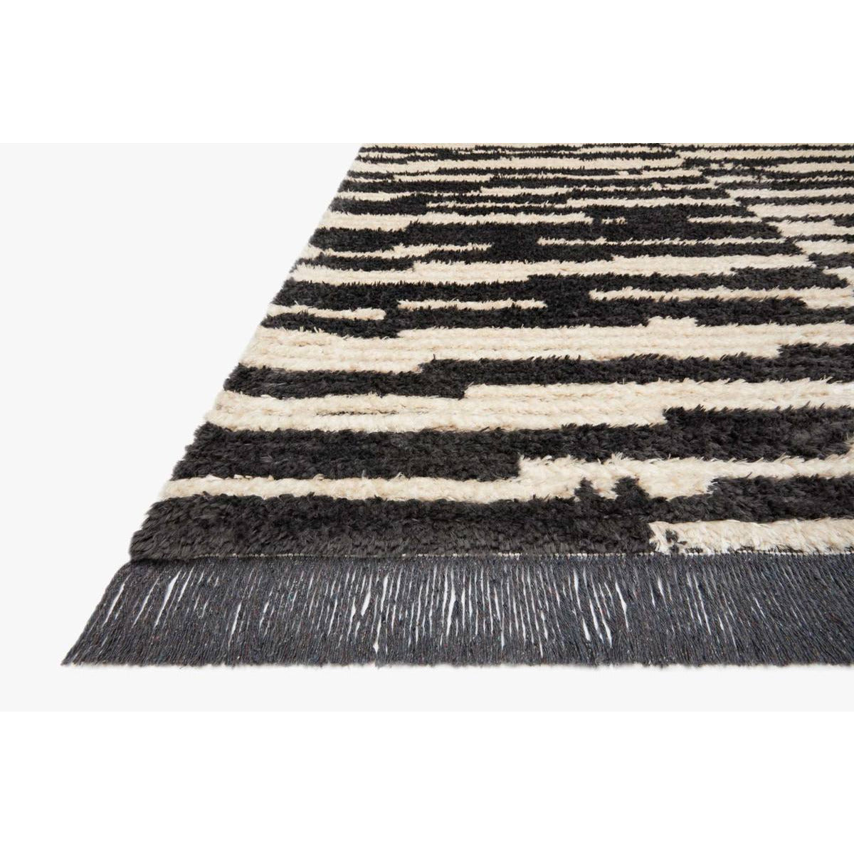 Chris Loves Julia Alice Cream/Charcoal Rug - Chapin Furniture