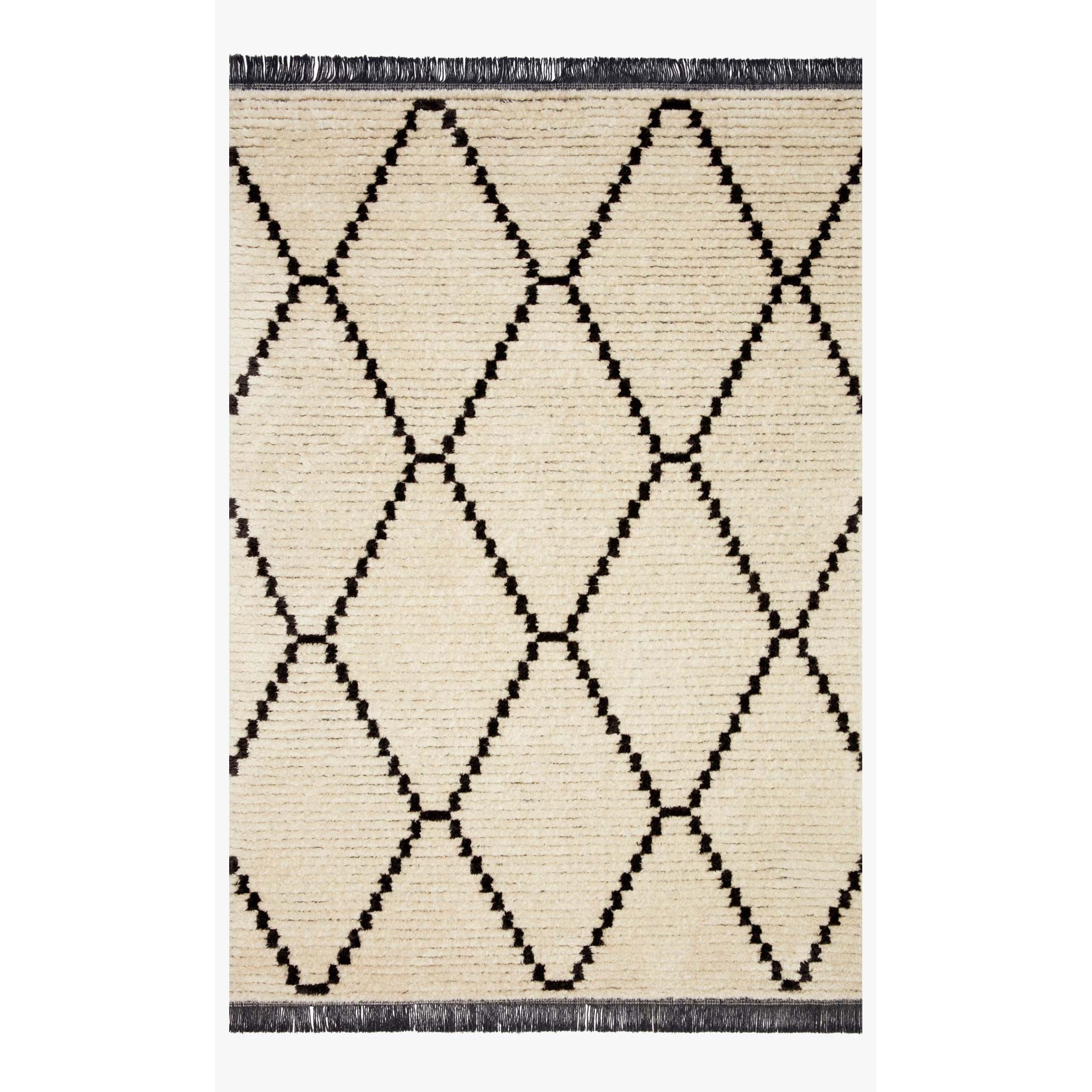 Chris Loves Julia Alice Cream/Charcoal Rug - Chapin Furniture