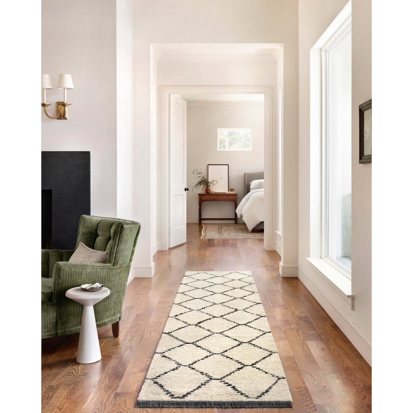 Chris Loves Julia Alice Cream/Charcoal Rug - Chapin Furniture