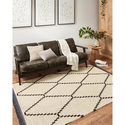Chris Loves Julia Alice Cream/Charcoal Rug - Chapin Furniture