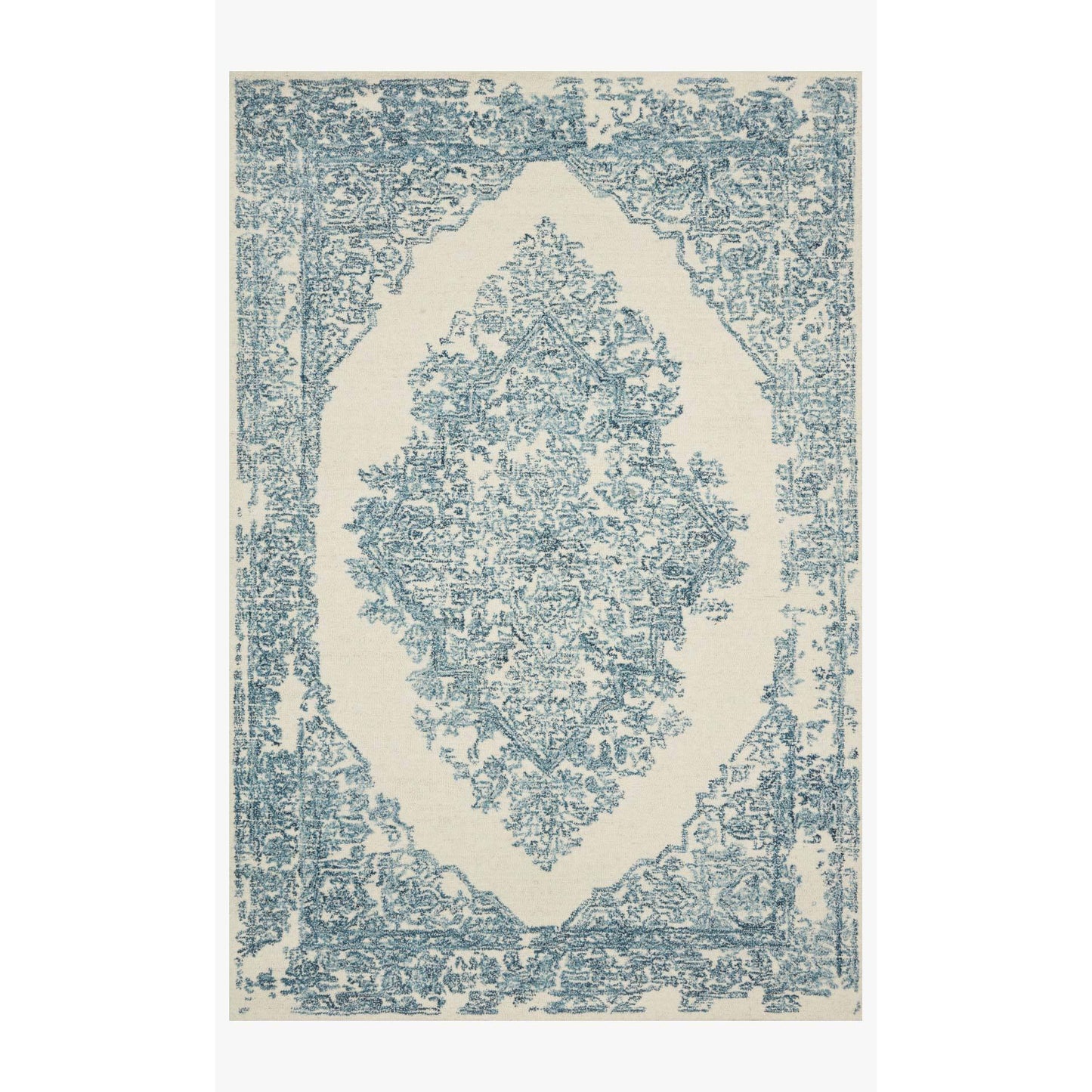 Magnolia Home Annie White/Blue Rug - Chapin Furniture