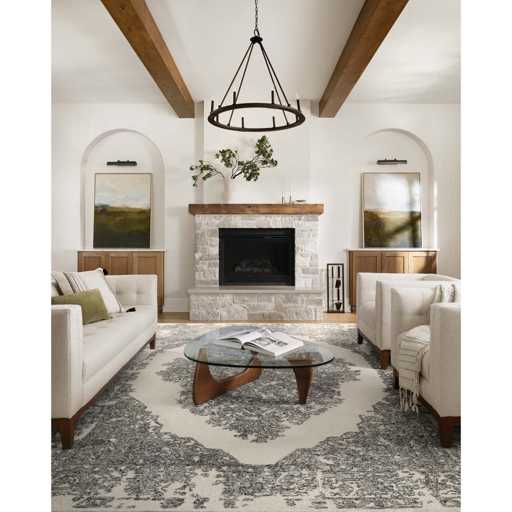 Magnolia Home Annie White/Black Rug - Chapin Furniture