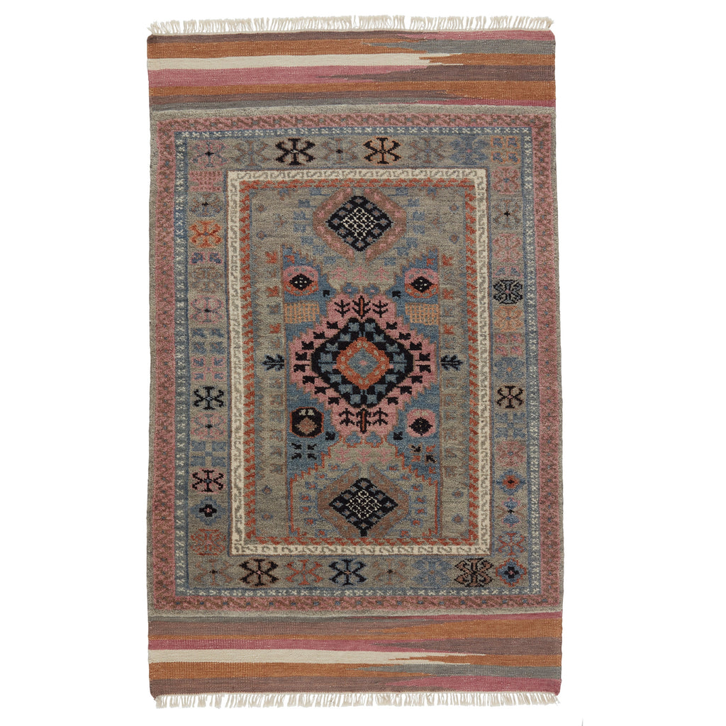 Jaipur Living Clovelly Hand-Knotted Medallion Taupe/ Multicolor Rug - Chapin Furniture