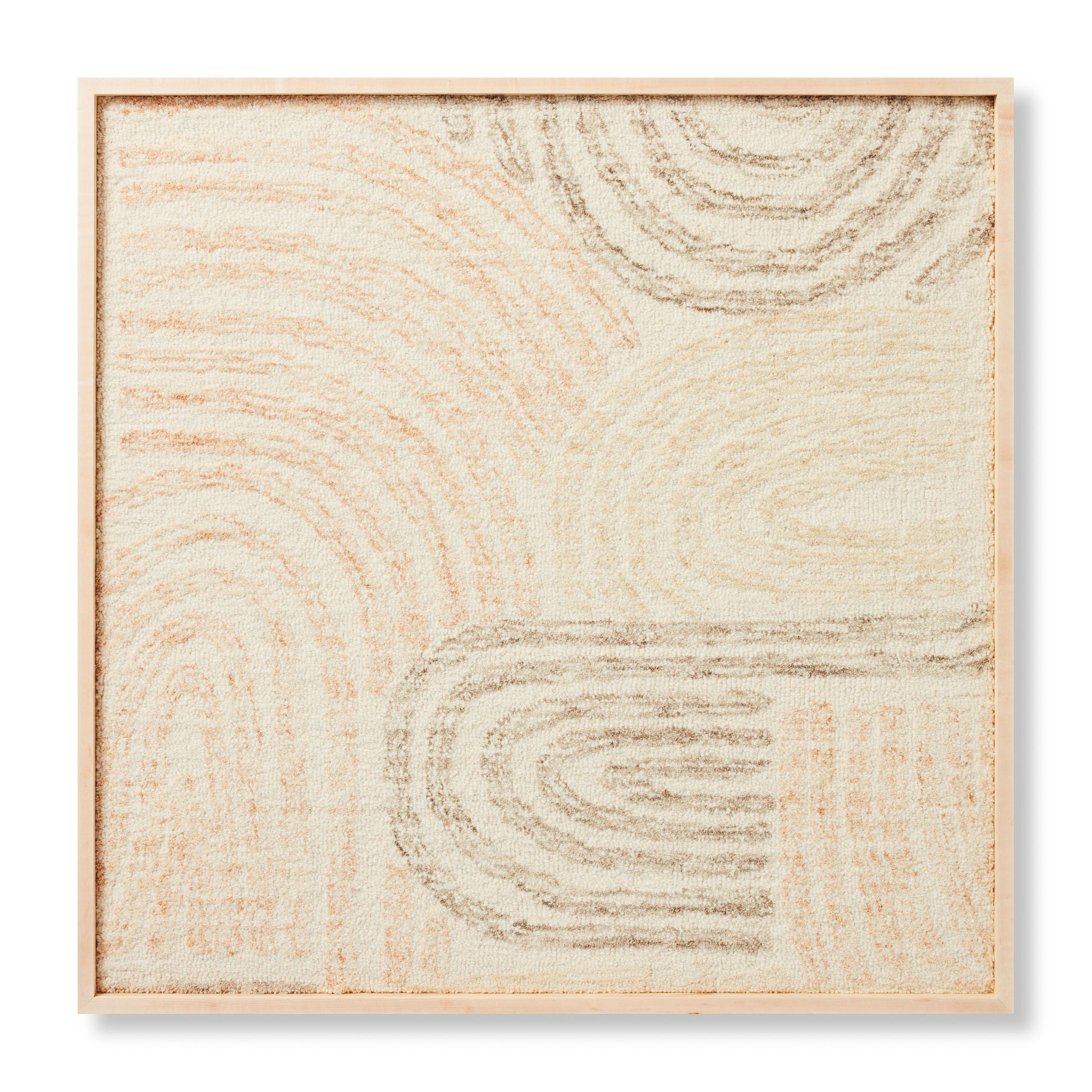 Loloi Rock Garden Grey / Multi 3'-4" X 3'-4" Wall Art - Chapin Furniture