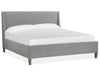 Lindon Grey Upholstered Island Bed- King - Chapin Furniture
