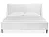 Lindon White Upholstered Island Bed- Queen - Chapin Furniture