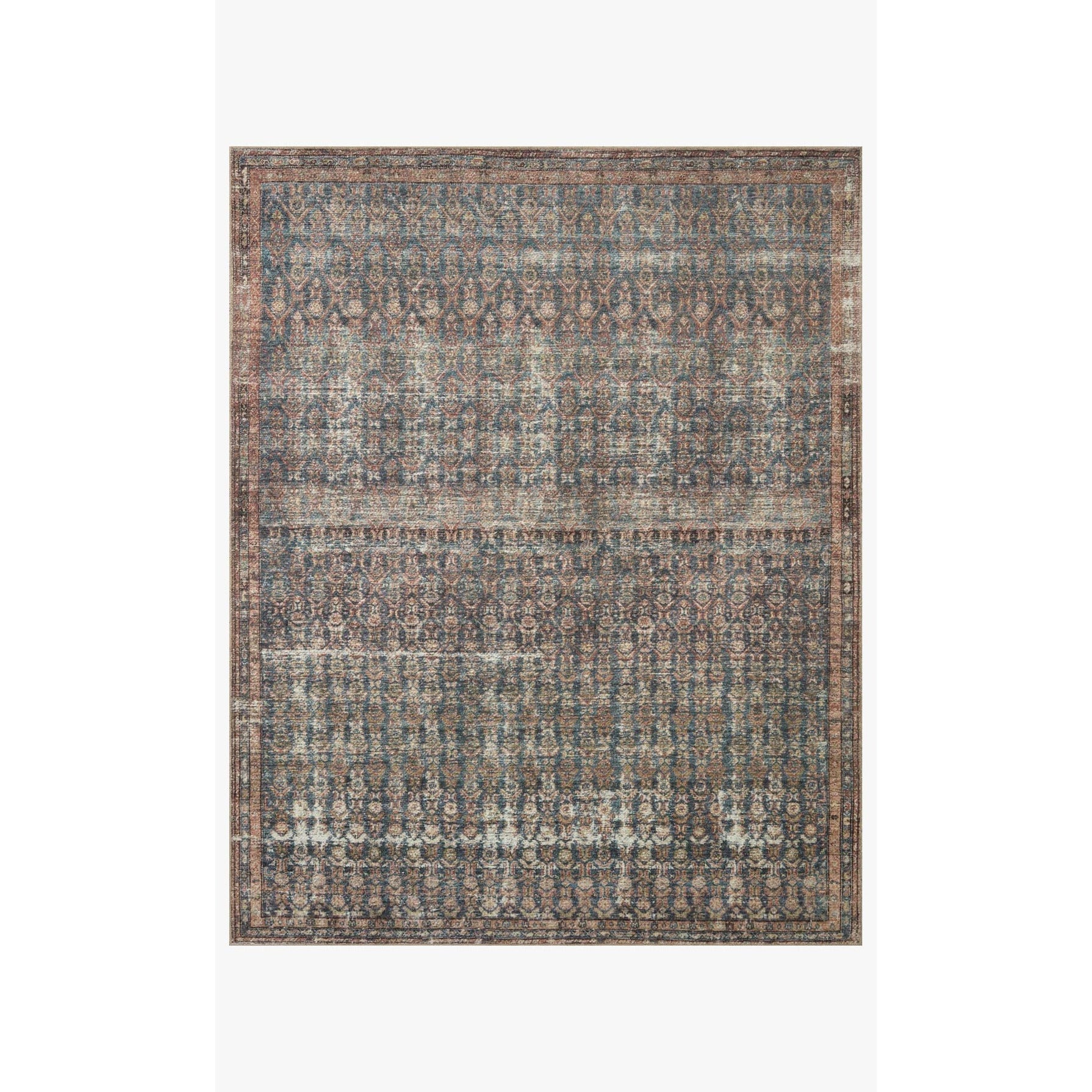 Amber Lewis Billie Ocean/Brick Rug - Chapin Furniture