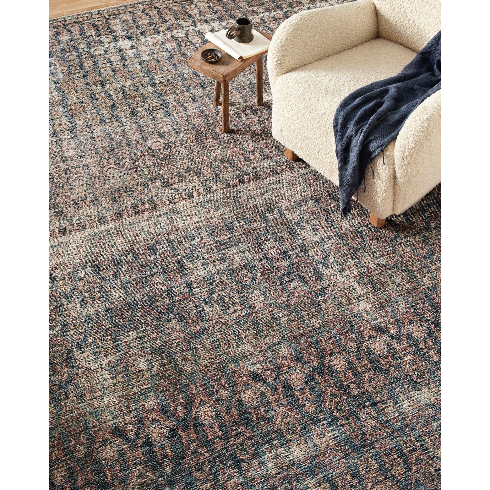 Amber Lewis Billie Ocean/Brick Rug - Chapin Furniture
