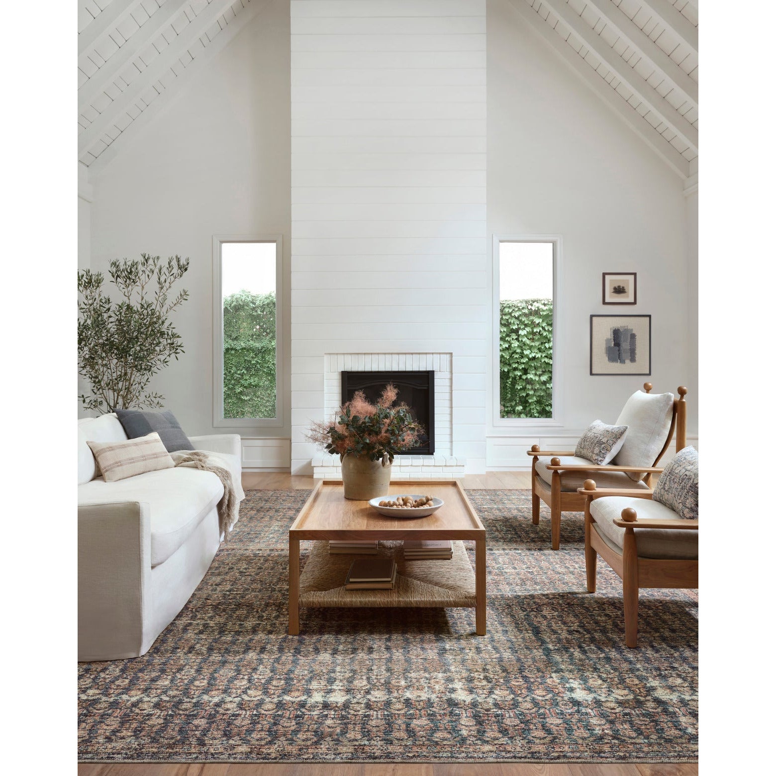 Amber Lewis Billie Ocean/Brick Rug - Chapin Furniture
