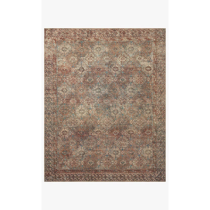 Amber Lewis Billie Aqua/Rust Rug - Chapin Furniture
