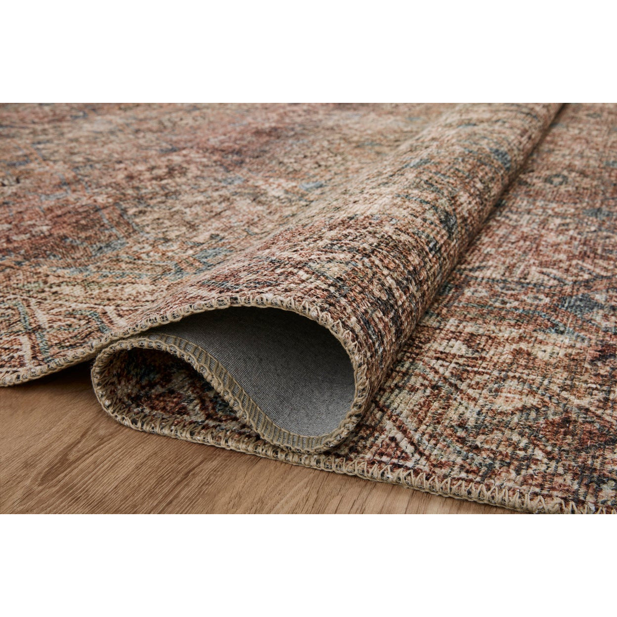 Amber Lewis Billie Aqua/Rust Rug - Chapin Furniture