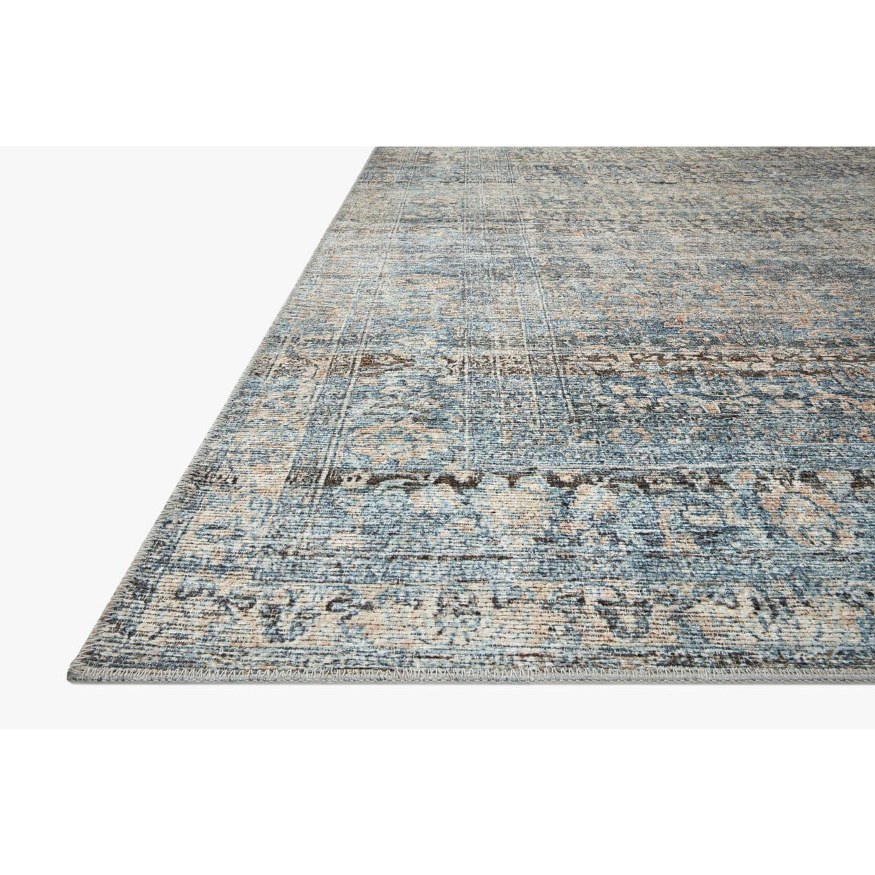 Amber Lewis Billie Denim/Blush Rug - Chapin Furniture