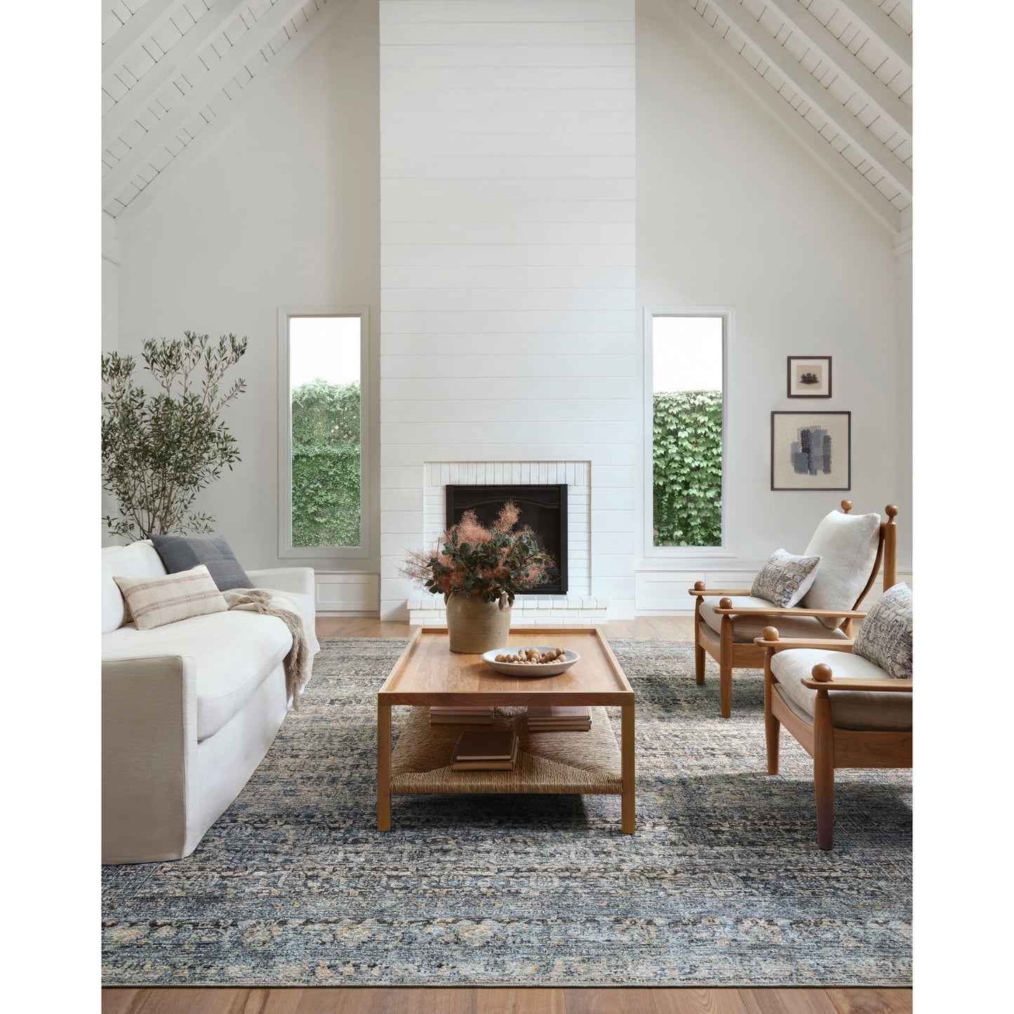 Amber Lewis Billie Denim/Blush Rug - Chapin Furniture