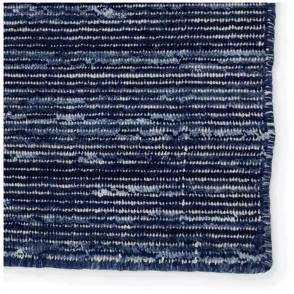 Jaipur Living Danan Handmade Indoor/ Outdoor Solid Blue Rug - Chapin Furniture