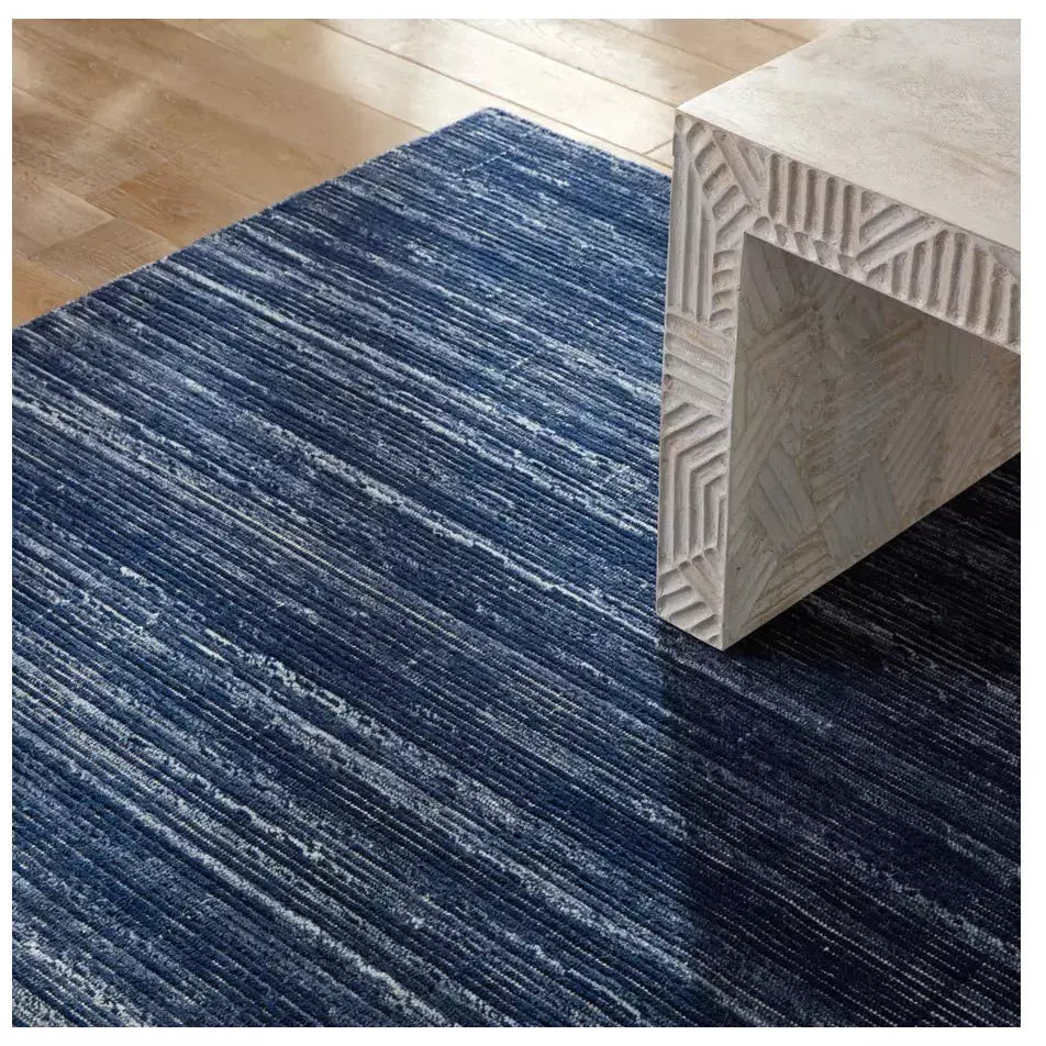 Jaipur Living Danan Handmade Indoor/ Outdoor Solid Blue Rug - Chapin Furniture
