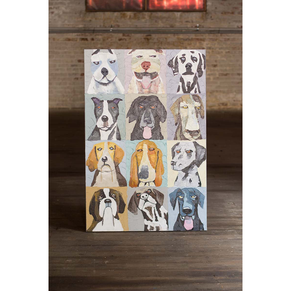 Oil Painting Emotional Dogs - Chapin Furniture