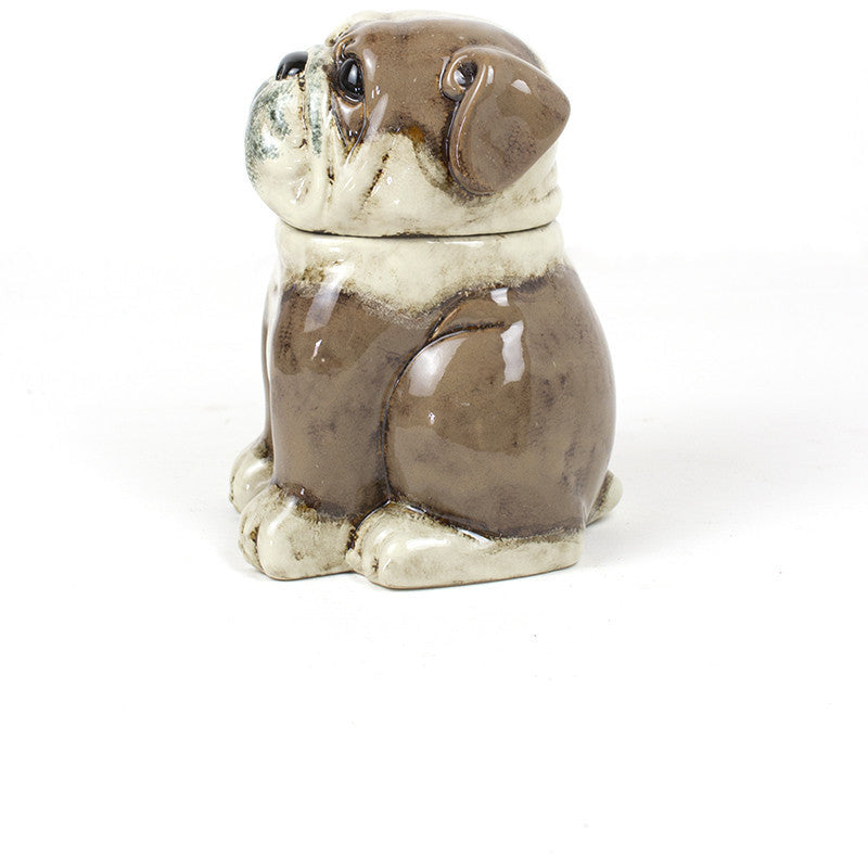 Ceramic Bull Dog Canister - Chapin Furniture