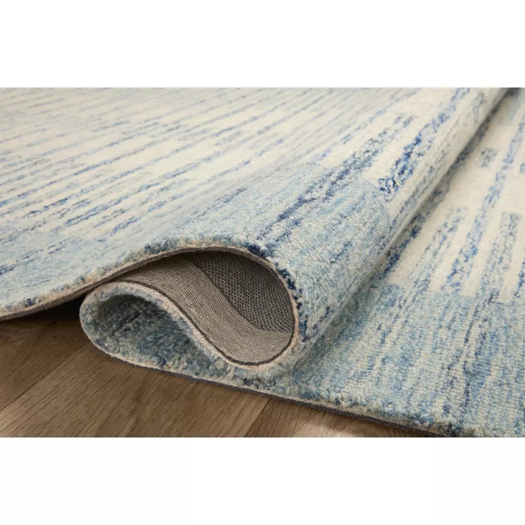 Chris Loves Julia Chris Ivory/Denim Rug - Chapin Furniture