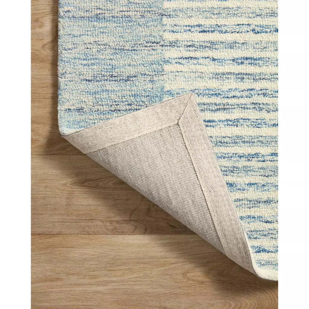 Chris Loves Julia Chris Ivory/Denim Rug - Chapin Furniture