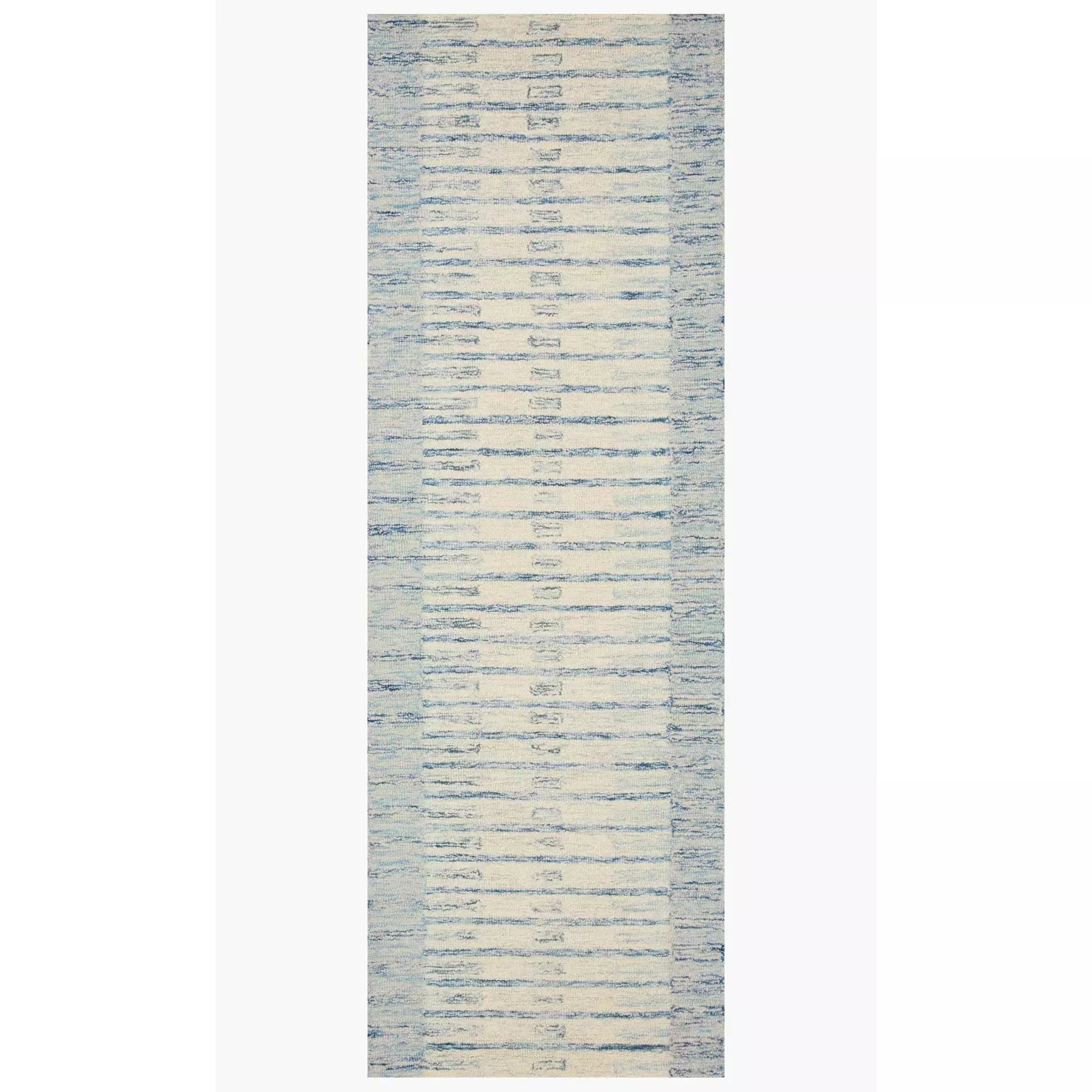 Chris Loves Julia Chris Ivory/Denim Rug - Chapin Furniture