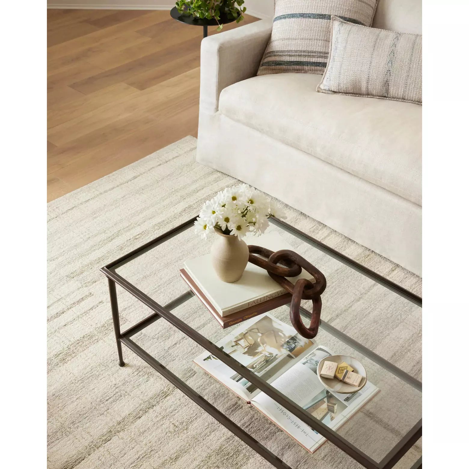 Chris Loves Julia Chris Natural/Sage Rug - Chapin Furniture